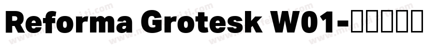 Reforma Grotesk W01字体转换